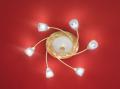 Lampa halogenowa ARCCARDIA 6X40W z�ota